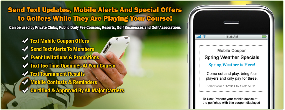 about text golfer